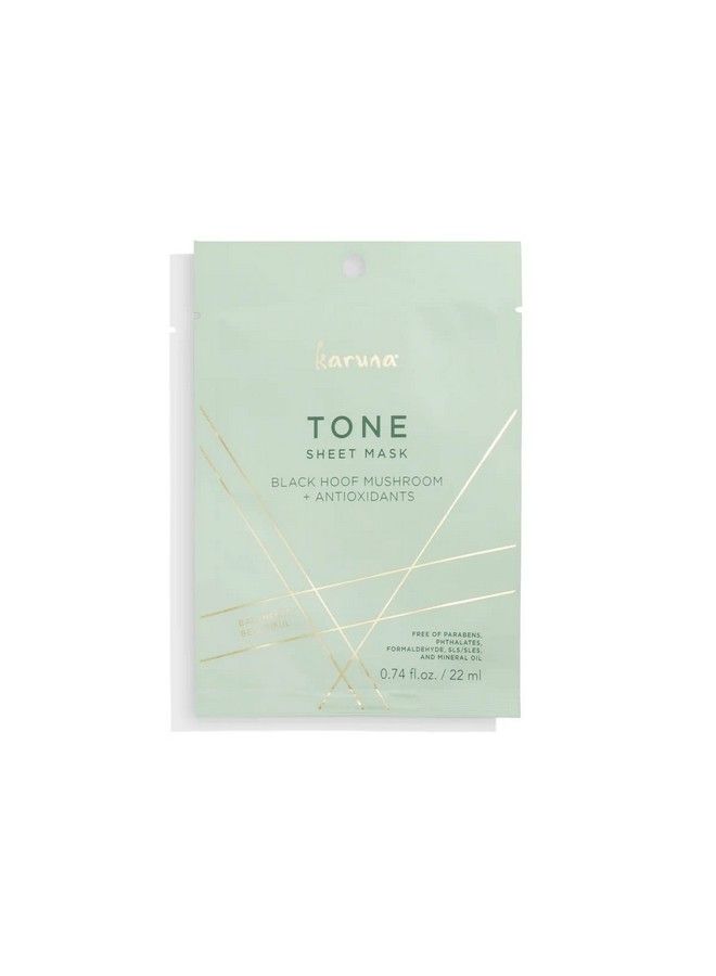 Tone Sheet Mask Hydrating Toner Face Mask Face Toner For Women Anti Aging Face Mask Black Hoof Mushroom Adaptogen To Balance & Protect Skin Improve Tone & Get Rid Of Fine Lines 0.74 Fl.Oz./22 Ml.