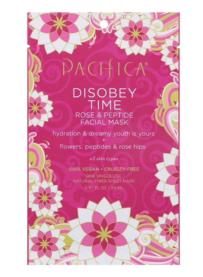 Disobey Time Rose And Peptide Facial Mask 20ml