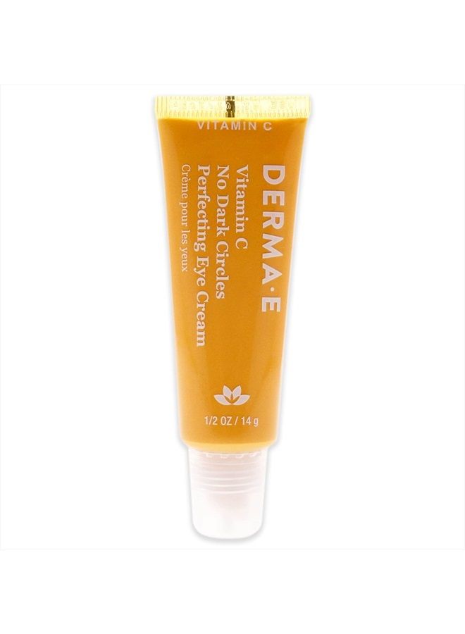 Vitamin C No Dark Circles Perfecting Eye Cream – Color Correcting Vitamin C Eye Cream with Turmeric and Caffeine for Fine Lines and Under Eye Puffiness, 0.5 Oz