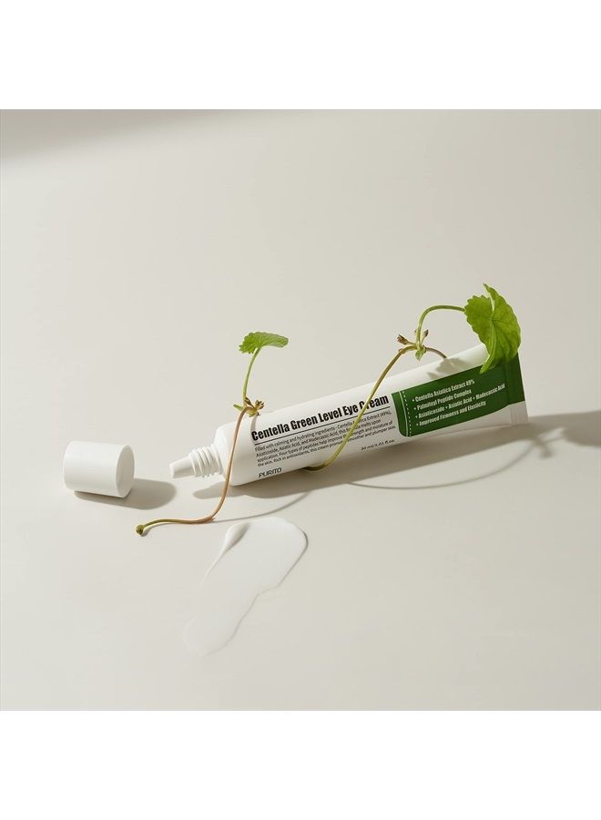 Centella Green Level Eye Cream /1fl.oz/Dark Circles/Around Eyes/Wrinkles/Puffiness that Reduces Eye Bags, Fine Lines