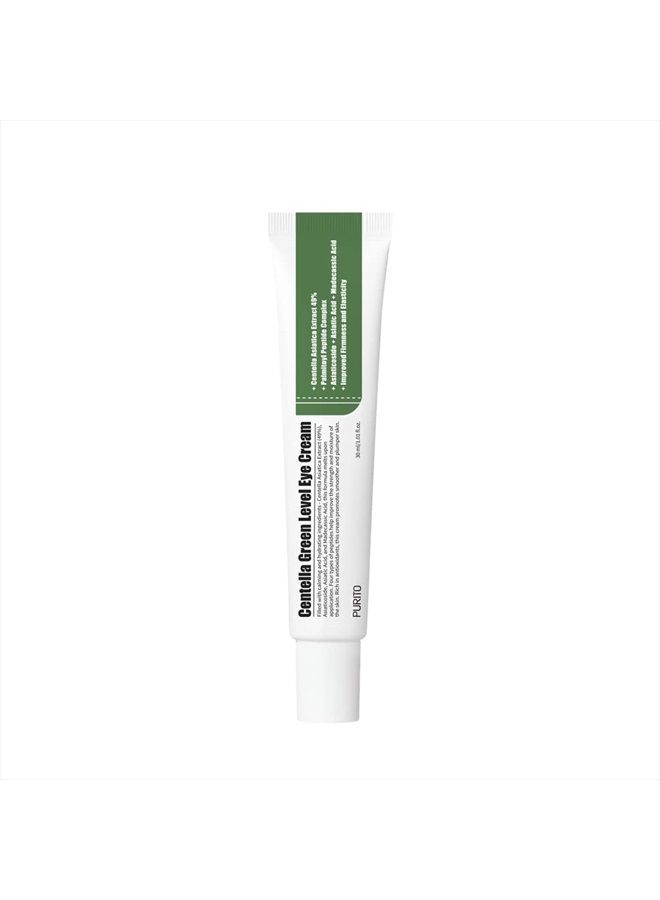Centella Green Level Eye Cream /1fl.oz/Dark Circles/Around Eyes/Wrinkles/Puffiness that Reduces Eye Bags, Fine Lines