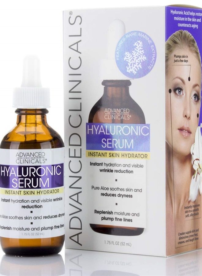 Hyaluronic Acid Face Serum Skin Care Facial Moisturizer To Restore Skin, Anti Aging Serum For Face, Wrinkles, Dark Spots, Fine Lines, & Dry Skin, 1.75 Fl Oz