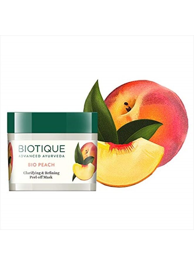 Bio Peach Clarifying and Refining Peel-Off Mask For Oily and Acne Prone Skin, 50 gm