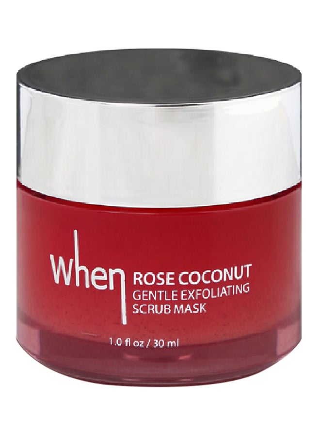 Rose Coconut Gentle Exfoliating Scrub Mask Pink 30ml