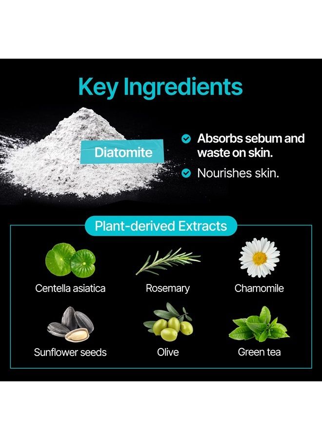 Pore Blackhead One Shot | Sebum and Blackhead Remover Mask | Clay Mask for Blackheads and Pores | Korean Skincare Pore Minimizer & Nose Blackhead Remover | Whitehead Remover (3.53 Fl Oz)