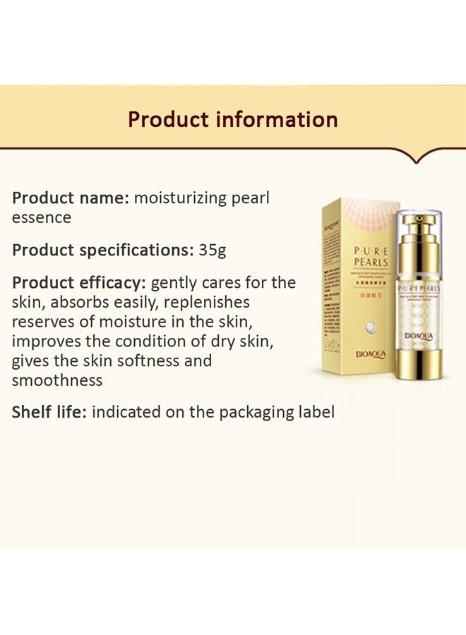 BIOAOUA Pure Pearls Skin Silky Flawless Refreshing Eye Cream Essence Beautiful Moisturized Skin Oil Control 35g