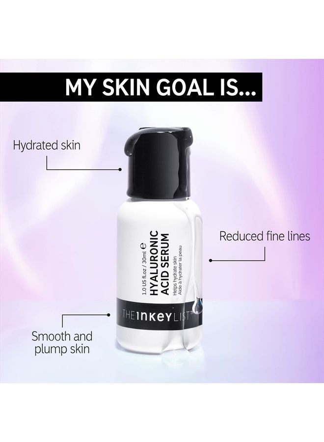 Hyaluronic Acid Serum, Hydrate Multiple Layers of Dry Skin, Plump and Smooth Fine Lines and Wrinkles, 1.0 fl oz