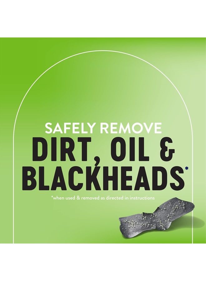 Charcoal Blackhead Remover Pore Strips, Deep Cleansing Nose Strips for Blackhead Removal and Pore Unclogging, 3X Less Oil, 6 Count