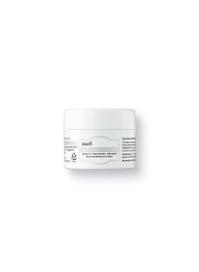 Freshly Juiced Vitamin E Mask Moisturizer Boost The Effect Vitamin C Niacinamide Adenosine 15Ml Vitamin C Moisturizer Vitamin E Cream Clear Skin Antioxidant Serum
