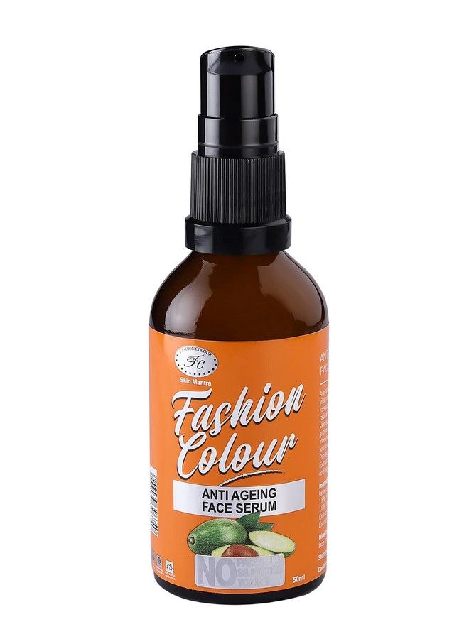 Anti Ageing Face Serum Ii Oil Free Anti Wrinkle Anti Dullness Reviving No Parabens Silicones. Made In India 50Ml