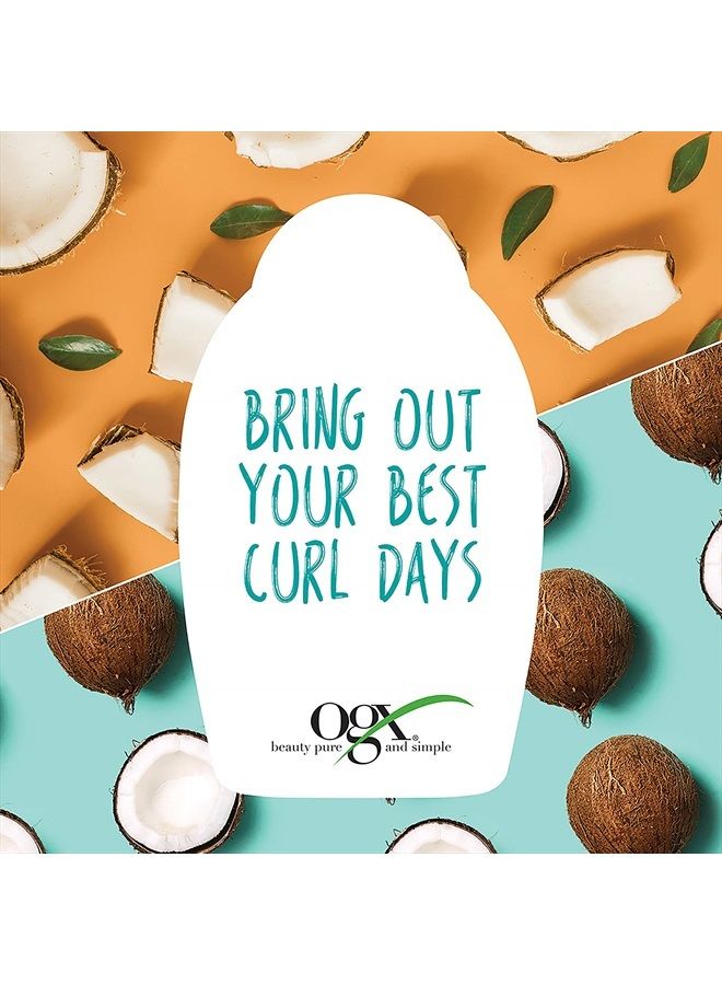 Quenching + Coconut Curls Frizz-Defying Curl Styling Milk, Nourishing Leave-In Hair Treatment with Coconut Oil, Citrus Oil & Honey, Paraben-Free and Sulfated-Surfactants Free, 6 fl oz