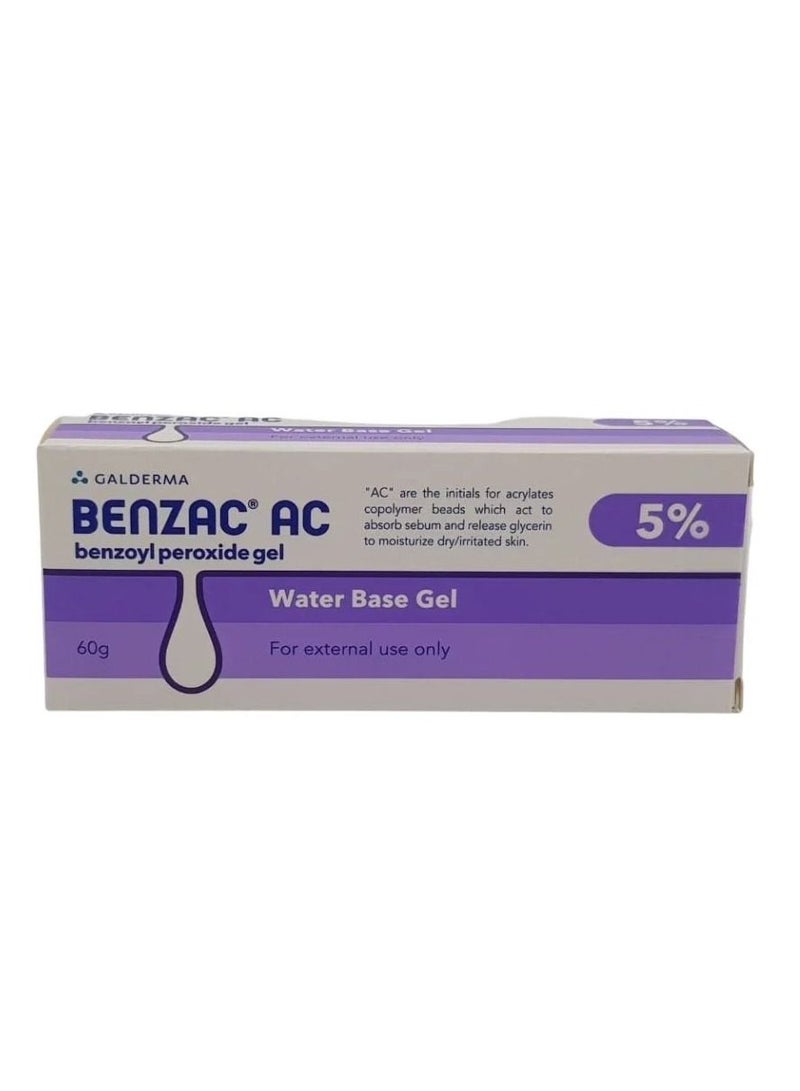 Benzac AC 5% Benzoyl Peroxide Gel 60g