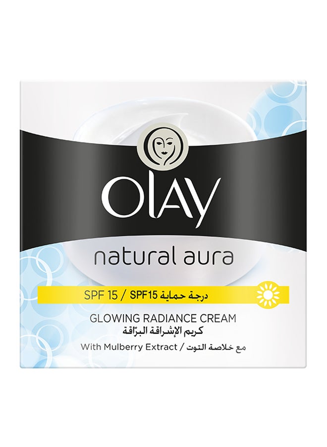 Natural Aura Glowing Radiance Day Cream, SPF 15 With Mulberry Extract 100grams