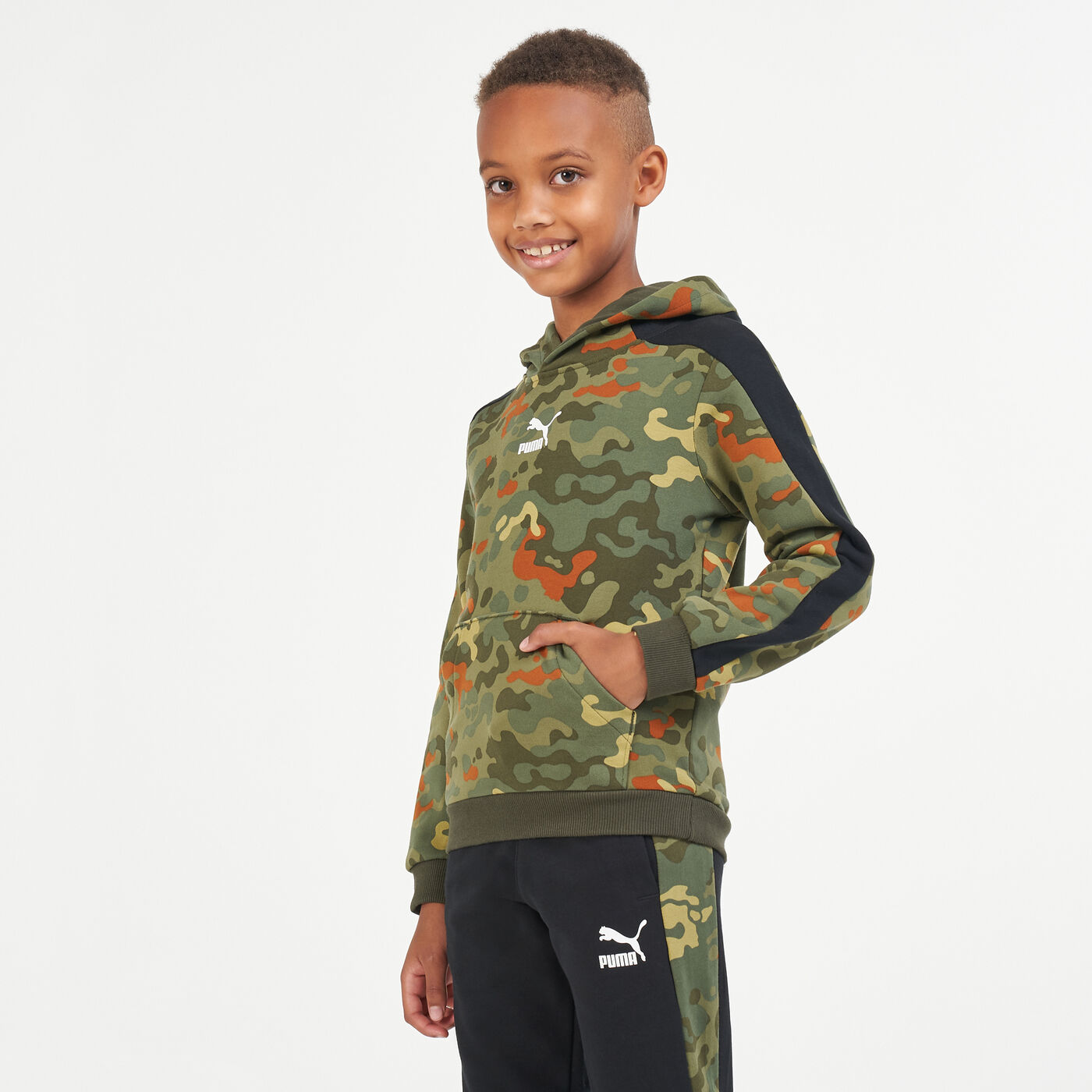 Kids' Classics Graphic Printed Camo Hoodie (Younger Kids)