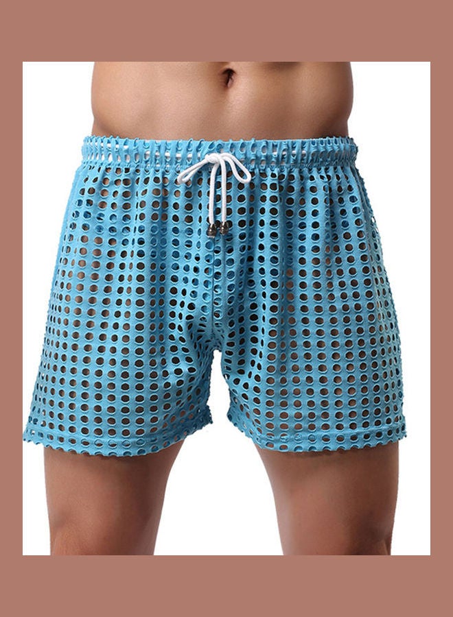 Drawstring Beach Shorts Blue