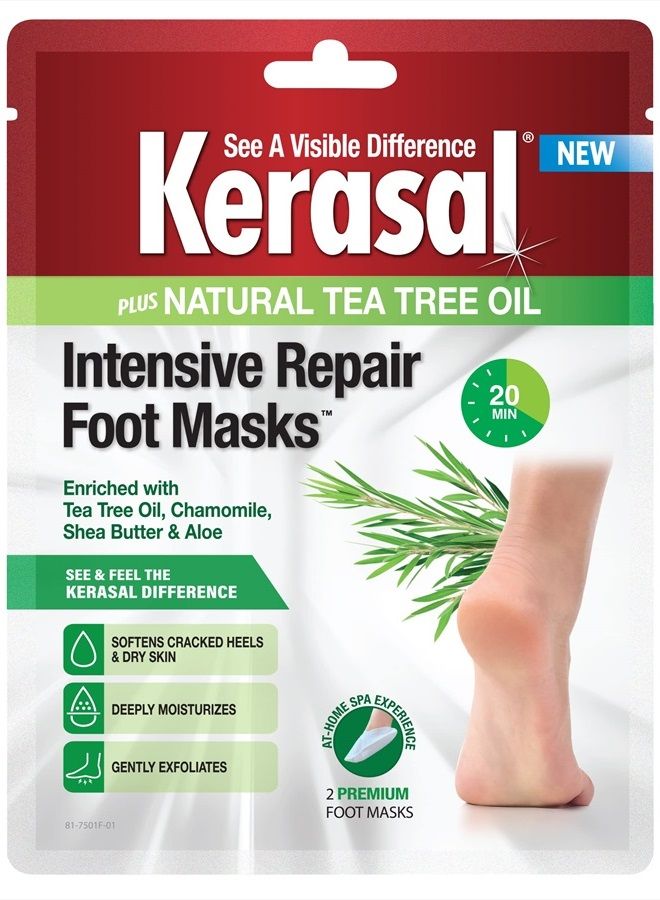 Intensive Repair Foot Mask Foot Mask for Cracked Heels and Dry Feet, Single ( Pair), 1 Count