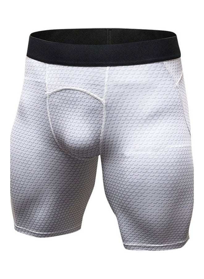 Quick Dry Fitness Shorts White