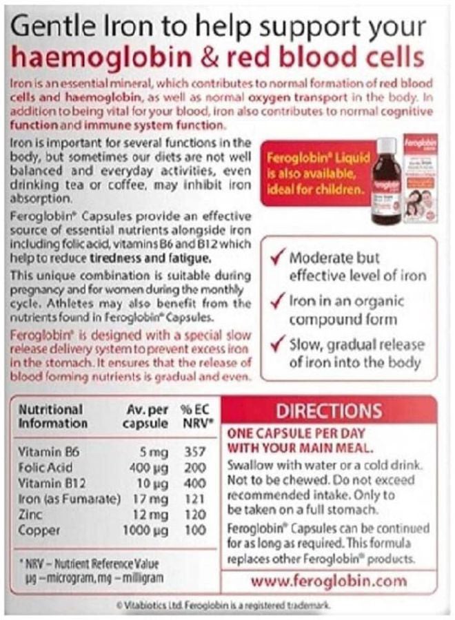 Feroglobin Original 30 Tablets