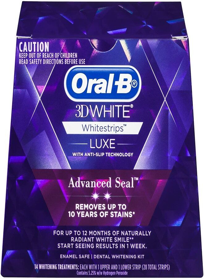Oral-B 3D White Luxe Advance Seal Whitestrips, 14 Treatments