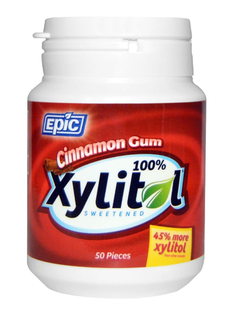 50-Piece Cinnamon Flavour Xylitol Sweetened Gum Set 75grams