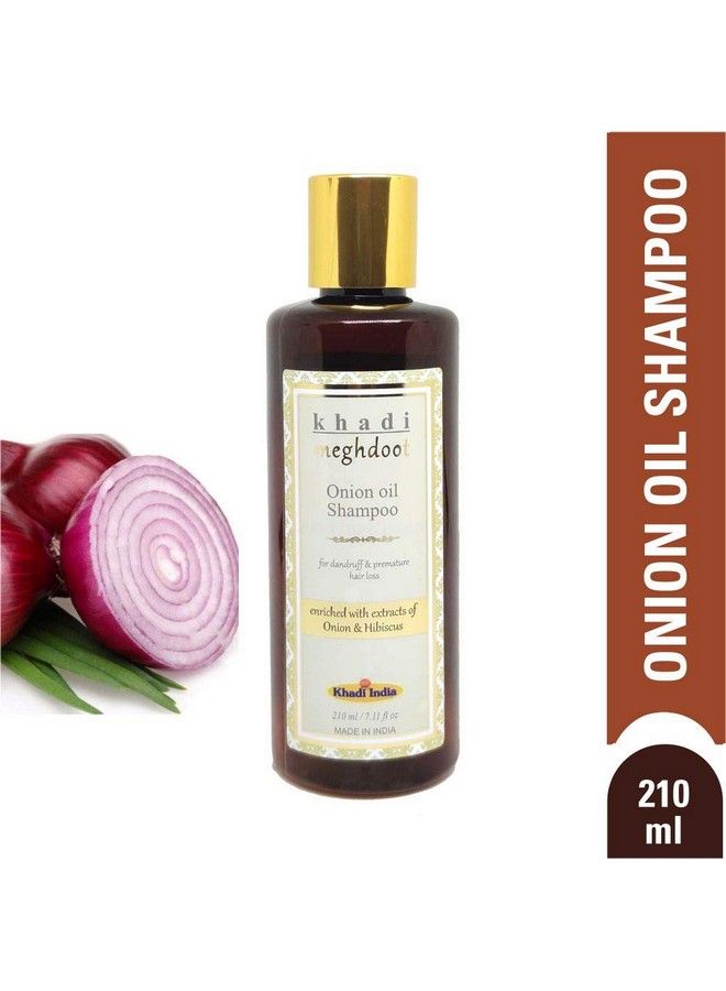 Onion Oil Shampoo 210Ml For Dandruff & Premature Hair Loss;Enriched With Onion Oil And Hibicus