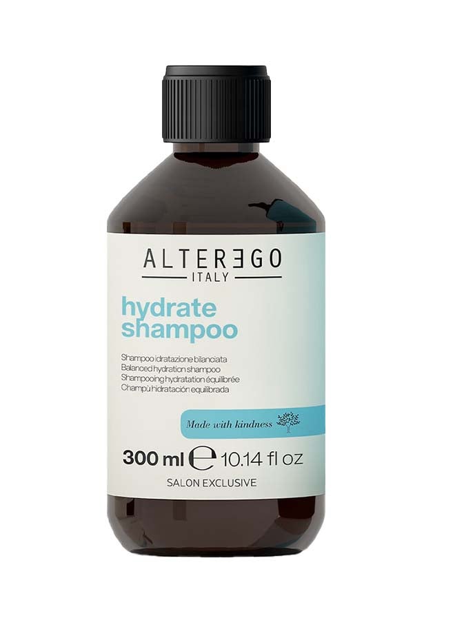 Hydrate, Gentle Cleansing Action Shampoo For Dehydrated Hair, Both Natural And Treated, Vegan Friendly 300ml