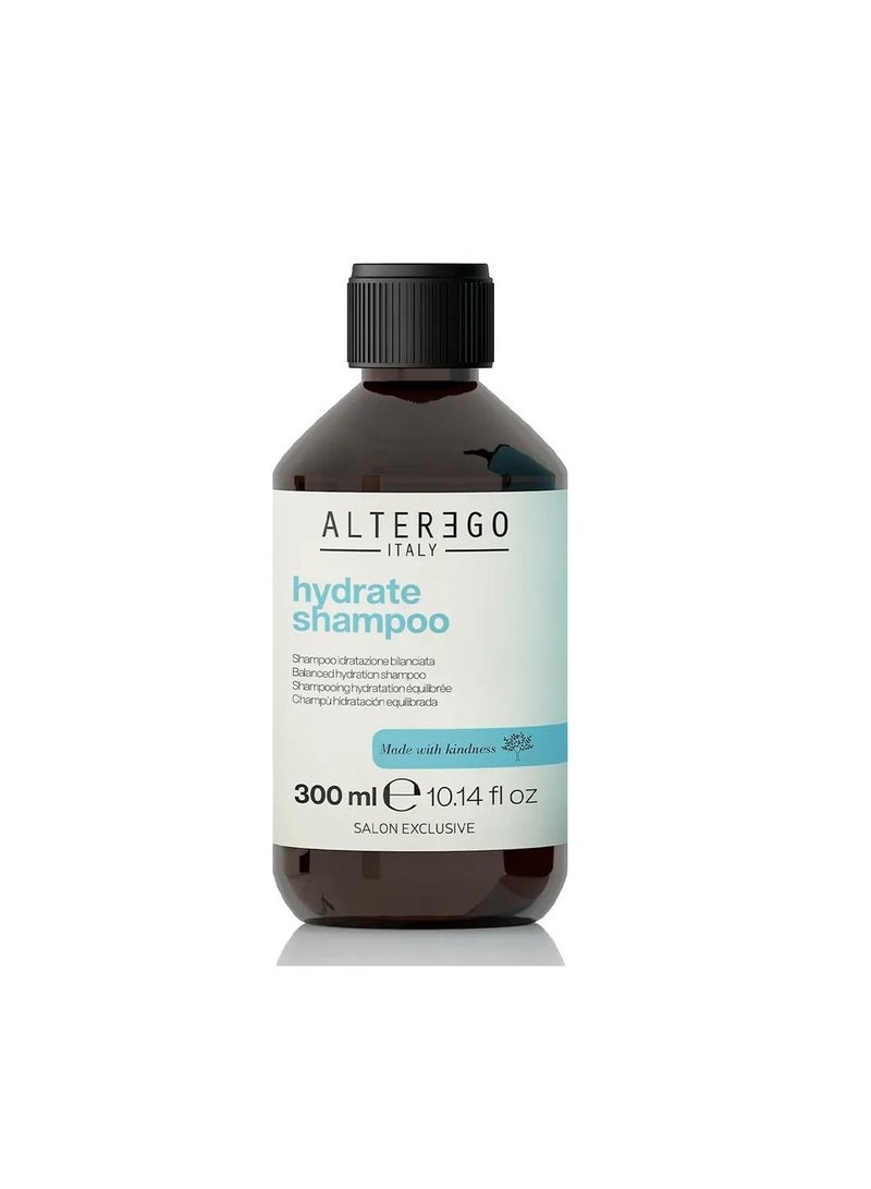 Hydrate, Gentle Cleansing Action Shampoo For Dehydrated Hair, Both Natural And Treated, Vegan Friendly 300ml