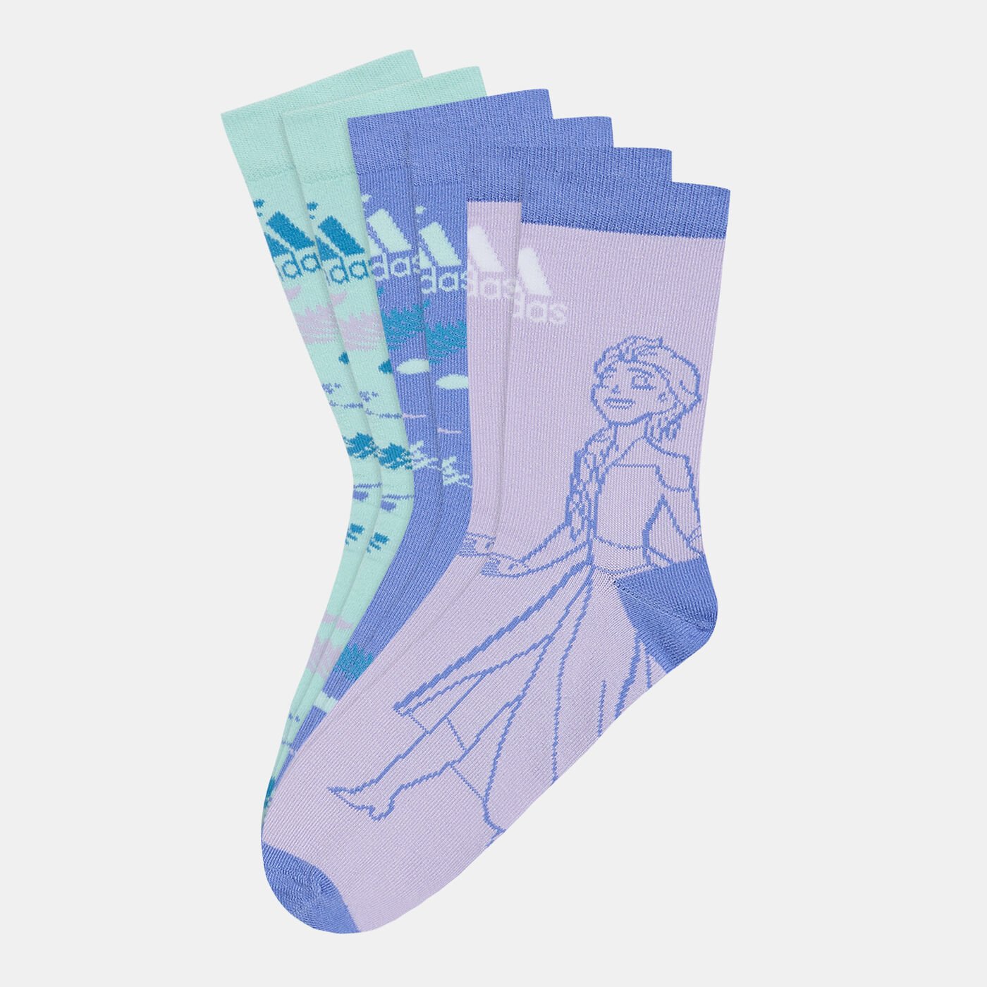 Kids' X Disney Frozen Crew Socks (3 Pack)