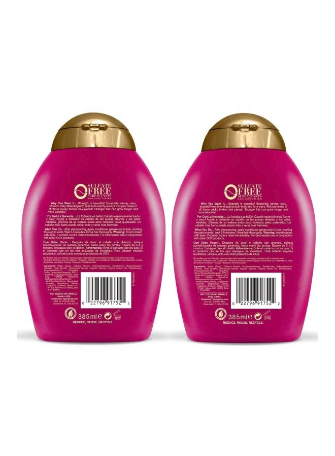 Pack Of 2 Anti-Breakage Keratin Oil Shampoo And Conditioner Set