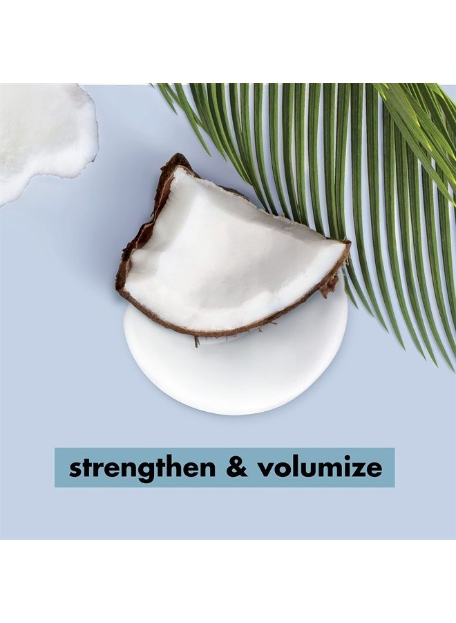 Love Beauty and Planet Volume & Bounty 100% Biodegradable Conditioner For Thin and Fine Hair Care Coconut Water & Mimosa Flower Volumizing Conditioner 0% Silicones, Parabens, and Dyes 13.5 oz