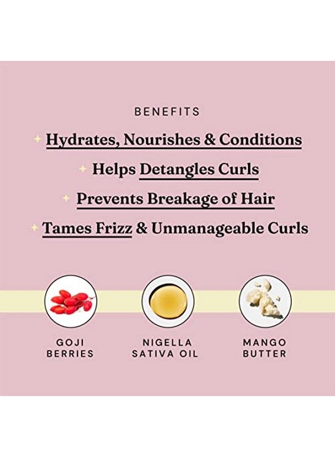 Hydrating Deep Conditioner For Curly And Wavy Hair All Porosity Frizz Control Detangling Cruelty & Silicone Free Cg Friendly Rich With Mango & Shea Butter (100Ml)