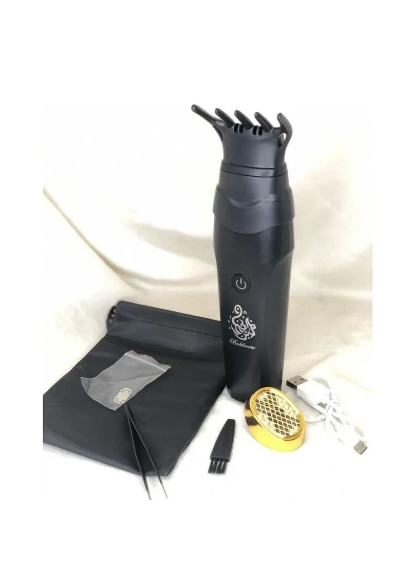Smart Rechargeable Handheld Burner With Comb Black