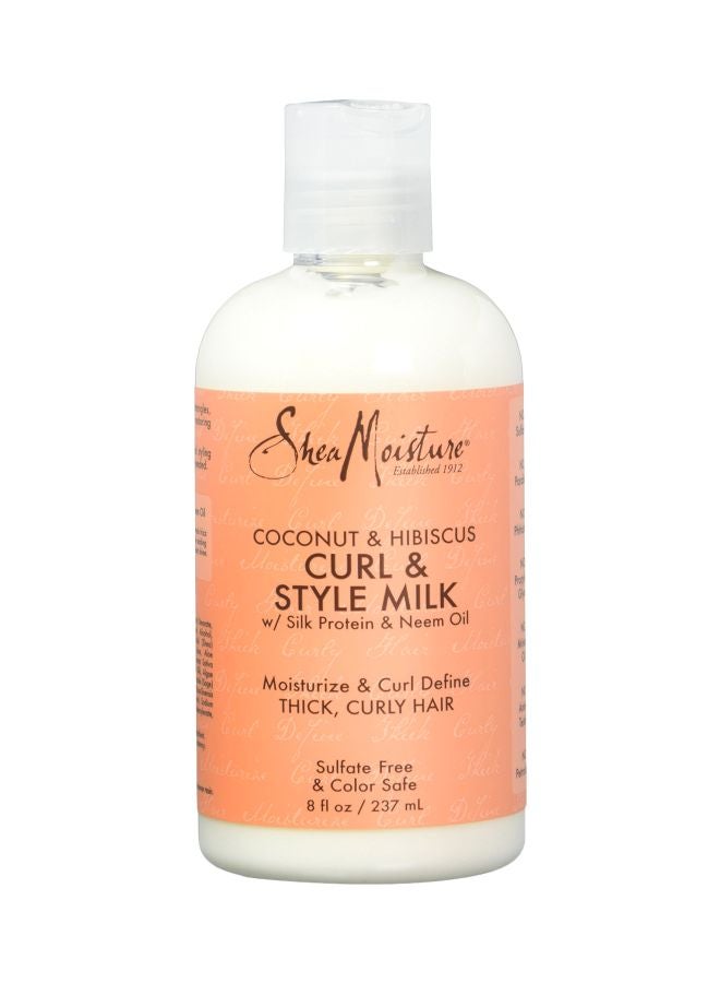 Coconut & Hibiscus Curl & Style Milk 8 oz White