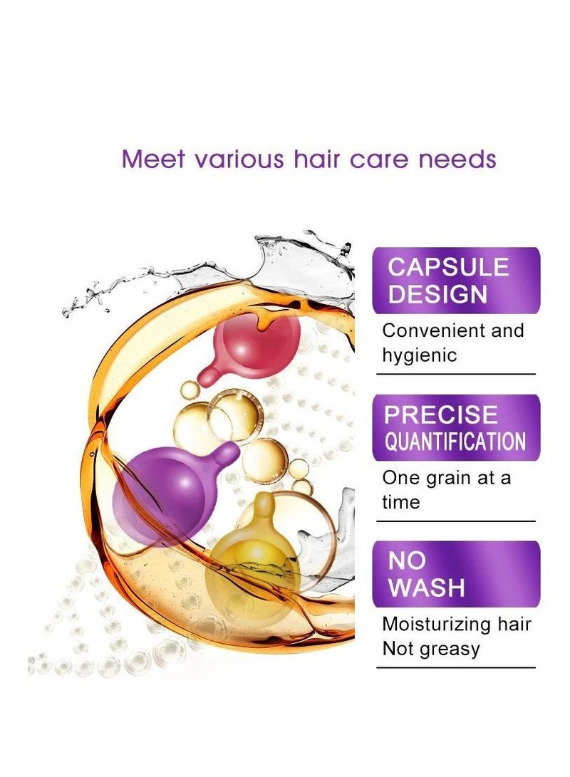 30 Pieces Mix Hair Vitamin Capsule Keratin Anti Hair Loss Hair Care Capsules Complex Oil Repair Damaged Hair Scalp Treatment For Women & Men