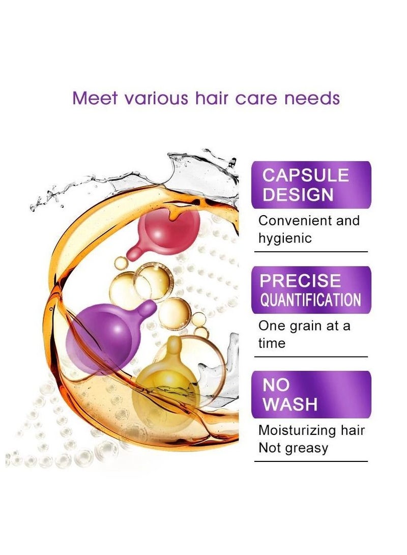 30 Pieces Mix Hair Vitamin Capsule Keratin Anti Hair Loss Hair Care Capsules Complex Oil Repair Damaged Hair Scalp Treatment for Women & Men