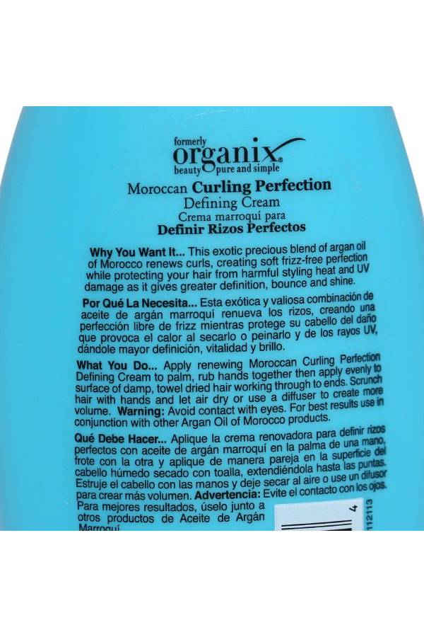 Renewing Moroccan Argan Oil Curling Perfection Defining Cream 177ml