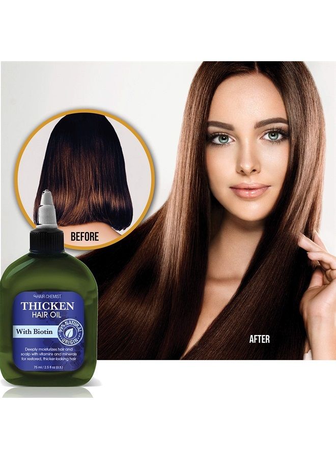 Solutions Thicken Hair Oil with Biotin 2.5 oz