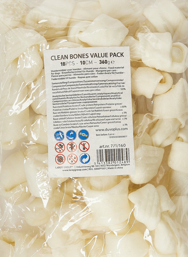 18 Piece Clean Bone Pack Multicolour