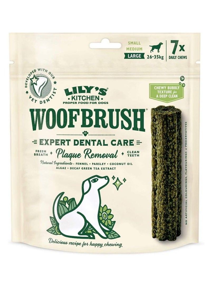 Woofbrush Dental Chew for Large 26-35kg Dogs Pack of 7