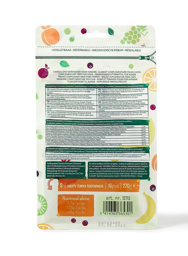 Graden Bites Fruity Tonya Toothpaste, Mix Colors, 18Piece 270grams