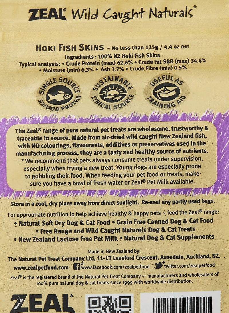 Hoki Fish Skins Multicolour 125grams