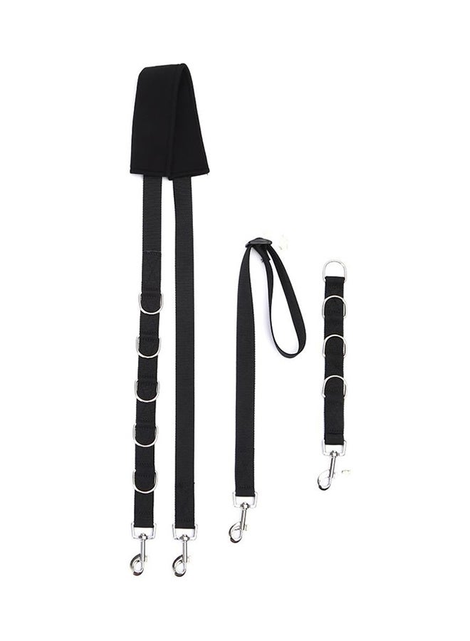 Adjustable Grooming Dog Belly Strap Black 1.38meter