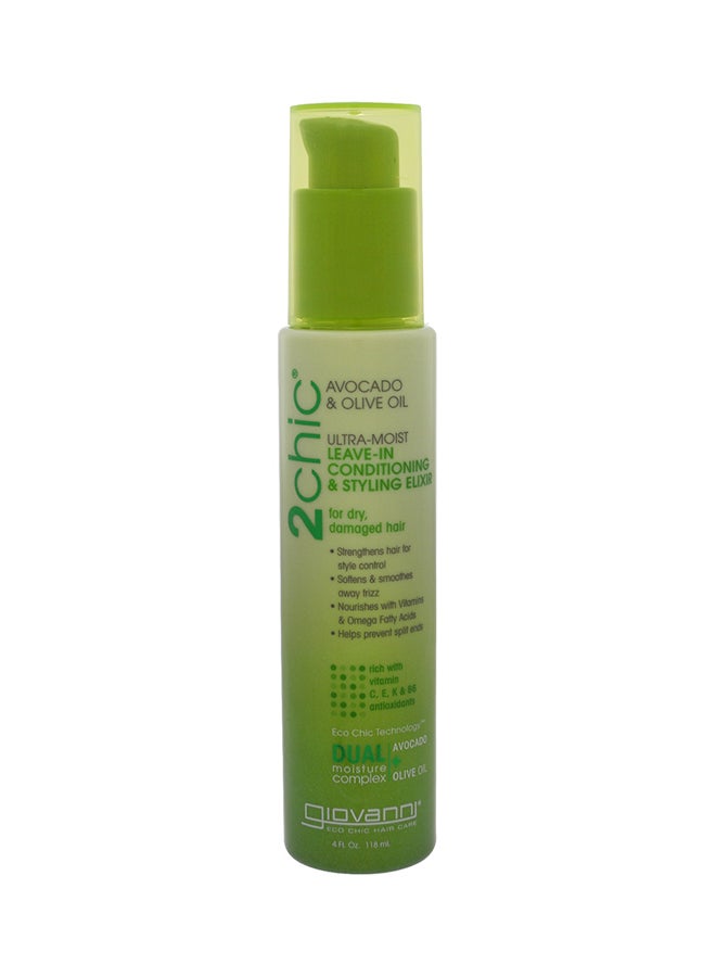 2Chic Avocado And Olive Oil Ultra-Moist Leave-in Conditioning And Styling Elixir 118ml