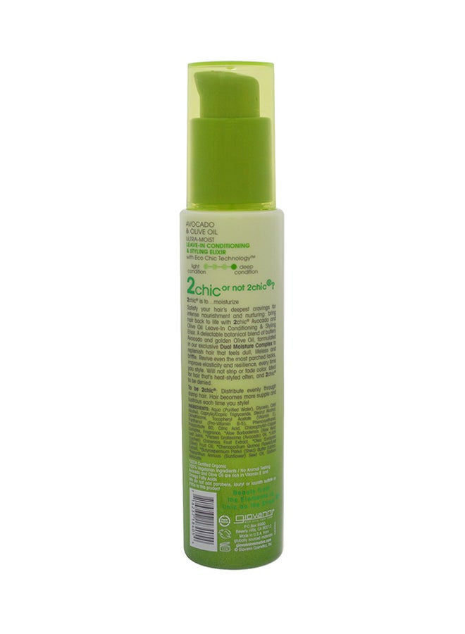 2Chic Avocado And Olive Oil Ultra-Moist Leave-in Conditioning And Styling Elixir 118ml