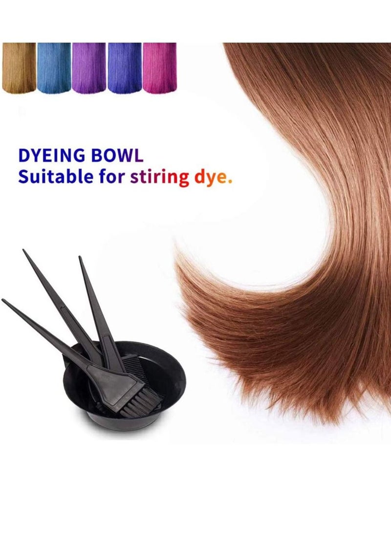 Hair Dye Color Brush and Bowl Set, ELECDON Brushes Tool Mixing Kit Tint Comb Perfect Tools for Dying Coloring Applicator Ear Tint, 4PCS