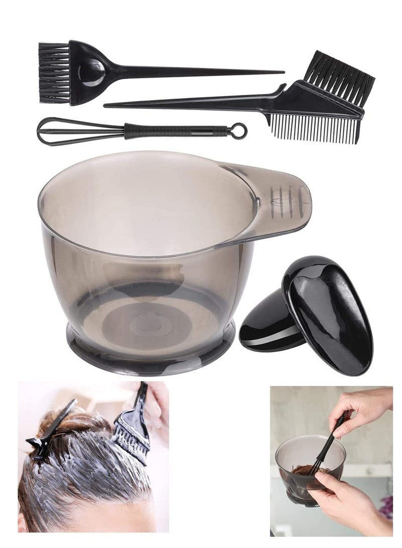 Hair Dyeing Brush Hair Coloring Tool Kit, Dye Brush Comb, Tinting Bowl, Ear Caps, Dye Mixer, Bleach Tinting Brushes Tool