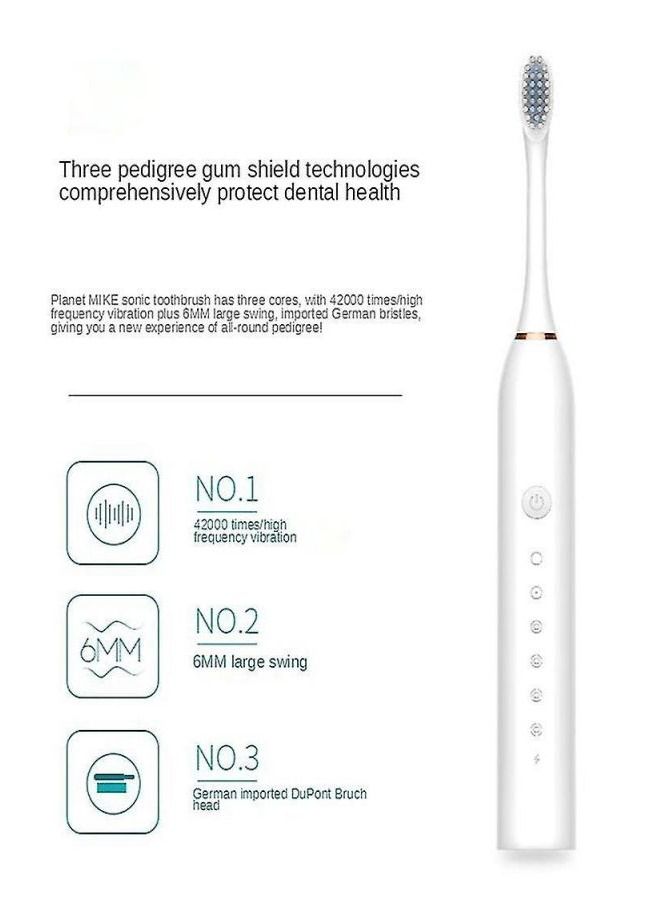 Electric Toothbrush Rechargeable ，Complete set with spare toothbrush
