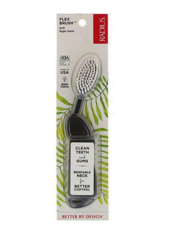 Soft Flex Right Hand Toothbrush Black/White