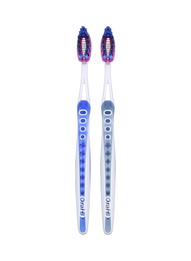 3D White Luxe Toothbrush Soft 2 Pack Multicolour 13ml
