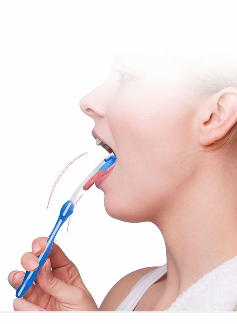 Tongue Scraper, 5PCS Brush Cleaner Scraper Bad Breath Brushes Scrubber for Adults